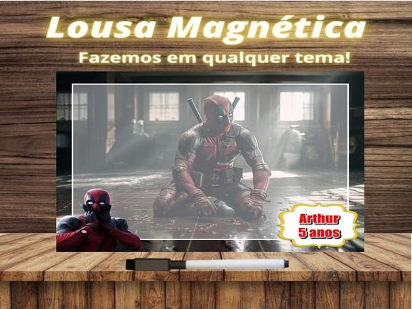 Lousa Magnética Deadpool com Embalagem