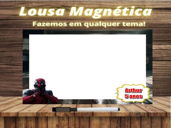 Lousa Magnética Deadpool com Embalagem
