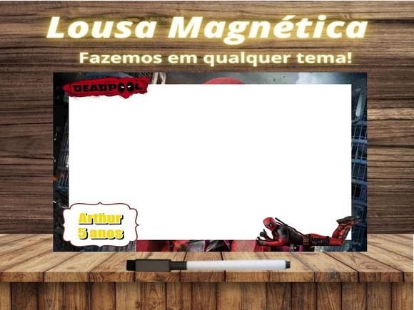 Lousa Magnética Deadpool com Embalagem