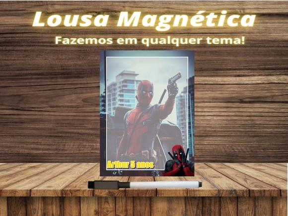 Lousa Magnética Deadpool com Embalagem