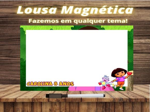 Lousa Magnética Dora Aventureira com Embalagem