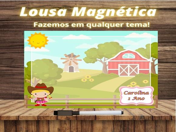 Lousa Magnética Fazendinha com Embalagem