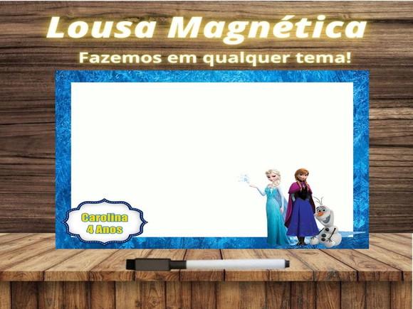 Lousa Magnética Frozen com Embalagem