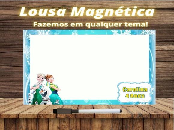 Lousa Magnética Frozen com Embalagem