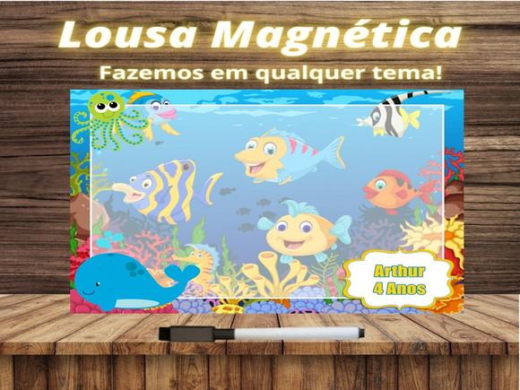 Lousa Magnética Fundo do Mar com Embalagem
