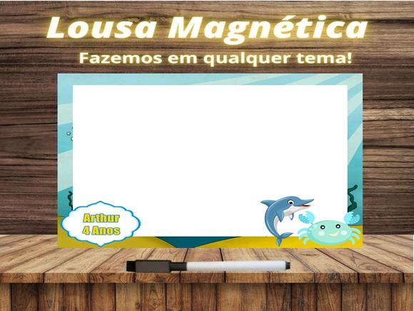Lousa Magnética Fundo do Mar com Embalagem