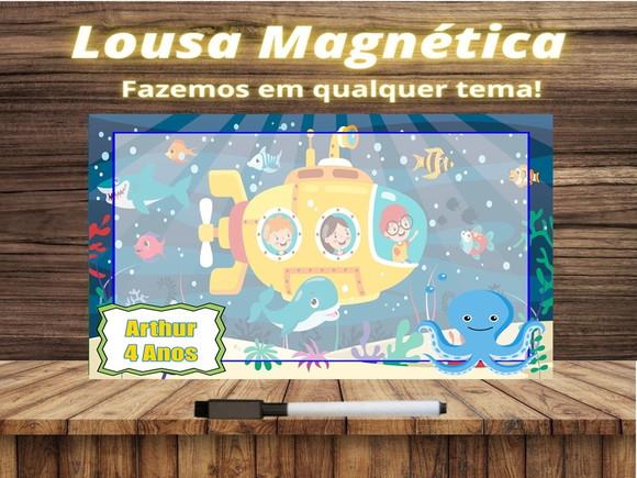 Lousa Magnética Fundo do Mar com Embalagem
