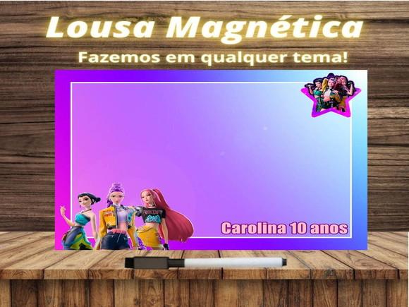 Lousa Magnética Guerreiras do Kpop com Embalagem