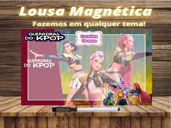 Lousa Magnética Guerreiras do Kpop com Embalagem