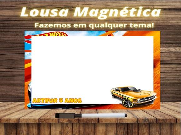 Lousa Magnética Hot Wheels com Embalagem