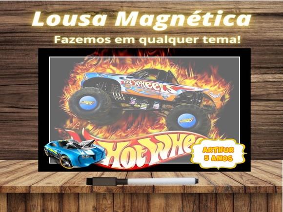 Lousa Magnética Hot Wheels com Embalagem