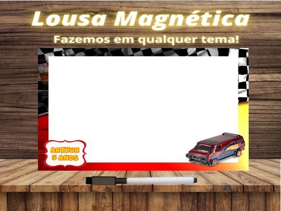 Lousa Magnética Hot Wheels com Embalagem