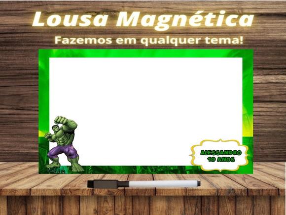 Lousa Magnética Hulk com Embalagem