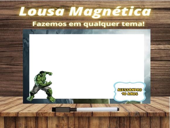 Lousa Magnética Hulk com Embalagem