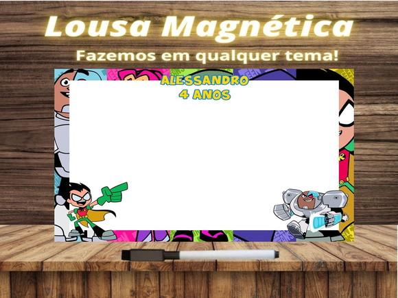 Lousa Magnética Jovens Titãs com Embalagem