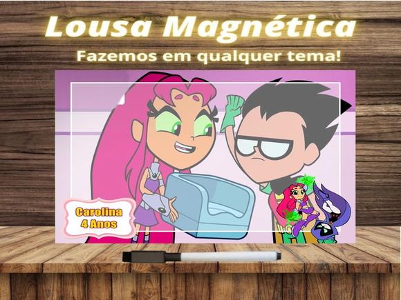 Lousa Magnética Jovens Titãs com Embalagem