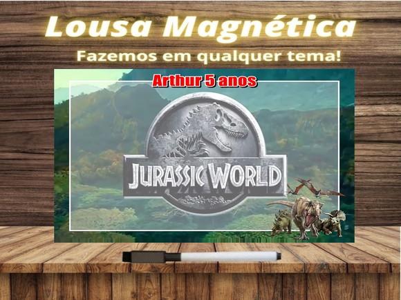 Lousa Magnética Jurassic World com Embalagem