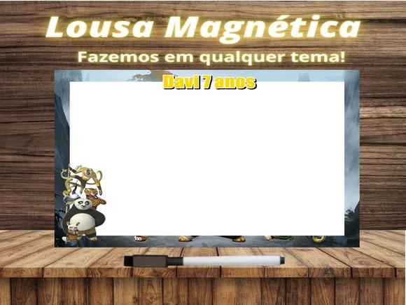 Lousa Magnética Kung Fu Panda com Embalagem