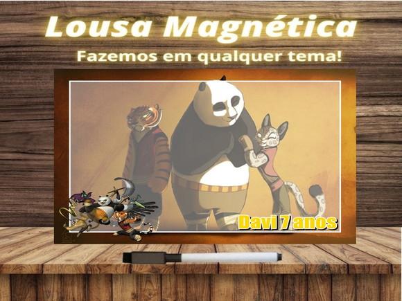 Lousa Magnética Kung Fu Panda com Embalagem