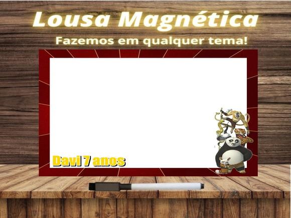 Lousa Magnética Kung Fu Panda com Embalagem