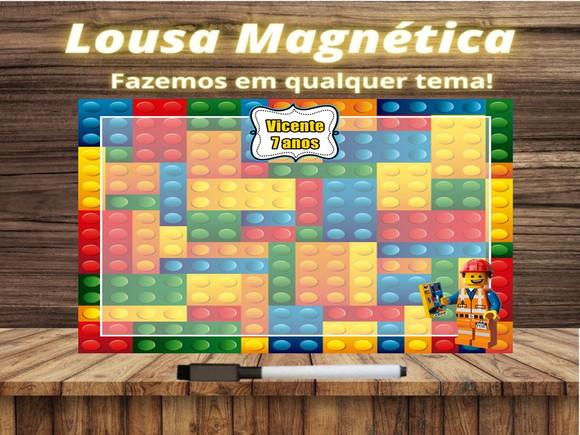 Lousa Magnética Lego com Embalagem