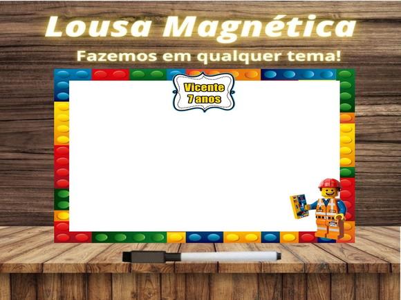 Lousa Magnética Lego com Embalagem