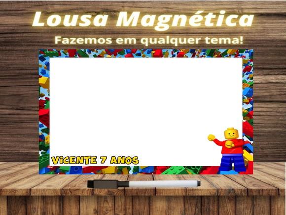 Lousa Magnética Lego com Embalagem