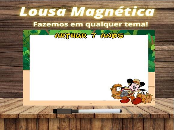 Lousa Magnética Mickey Safari com Embalagem