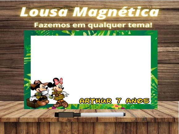 Lousa Magnética Mickey Safari com Embalagem