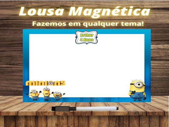 Lousa Magnética Minions com Embalagem
