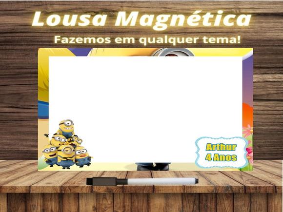 Lousa Magnética Minions com Embalagem