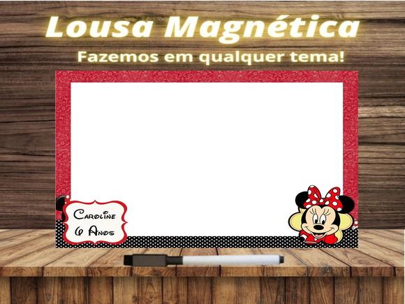 Lousa Magnética Minnie com Embalagem