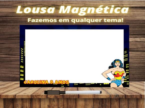 Lousa Magnética Mulher Maravilha com Embalagem