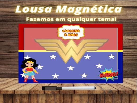 Lousa Magnética Mulher Maravilha com Embalagem