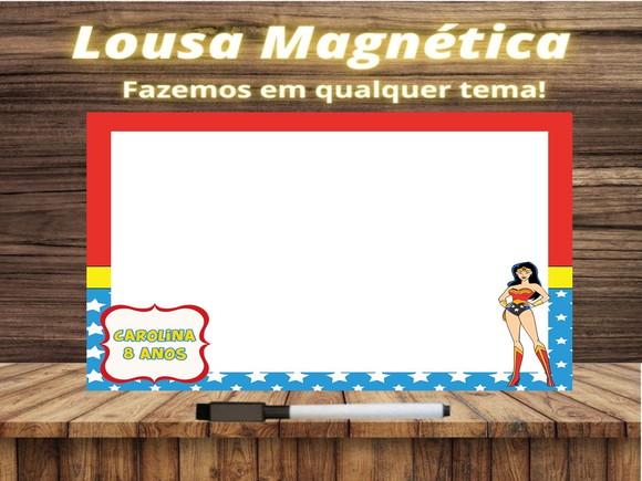 Lousa Magnética Mulher Maravilha com Embalagem