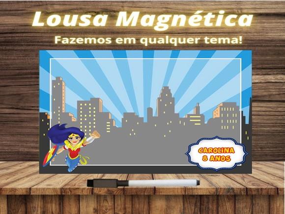Lousa Magnética Mulher Maravilha com Embalagem