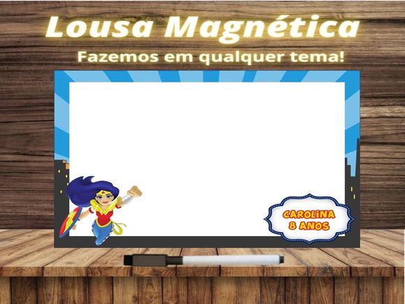 Lousa Magnética Mulher Maravilha com Embalagem