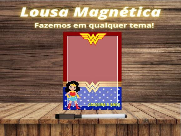 Lousa Magnética Mulher Maravilha com Embalagem