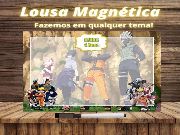 Lousa Magnética Naruto com Embalagem