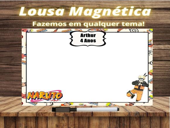 Lousa Magnética Naruto com Embalagem