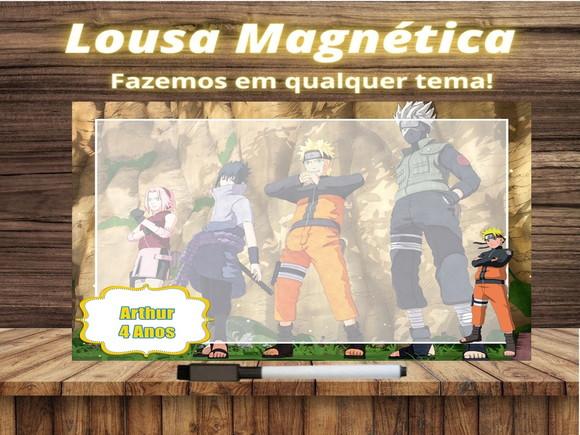 Lousa Magnética Naruto com Embalagem