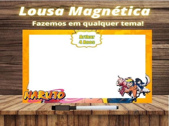 Lousa Magnética Naruto com Embalagem