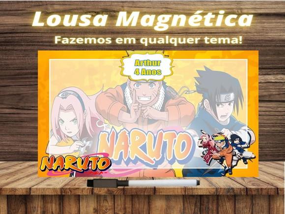 Lousa Magnética Naruto com Embalagem