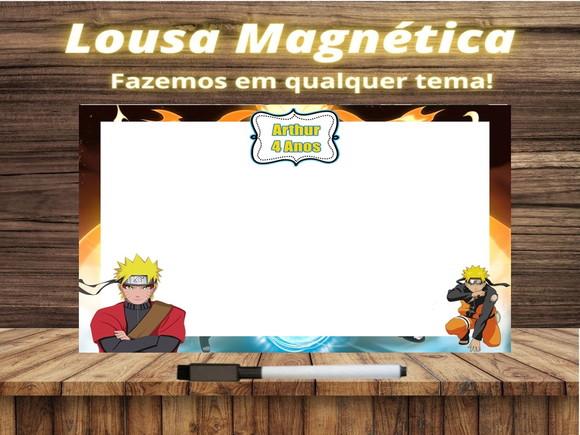Lousa Magnética Naruto com Embalagem