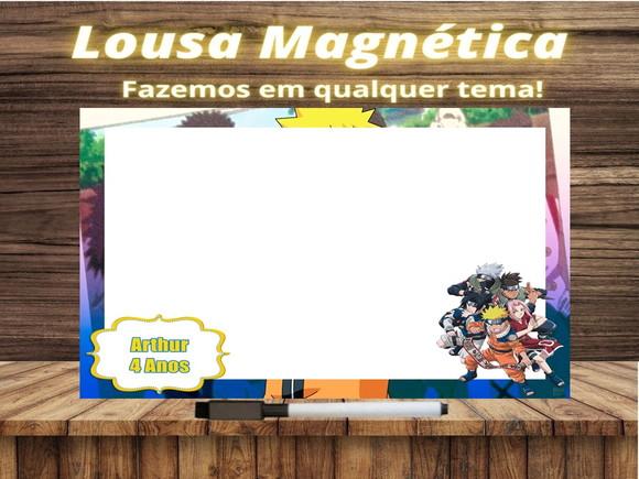 Lousa Magnética Naruto com Embalagem
