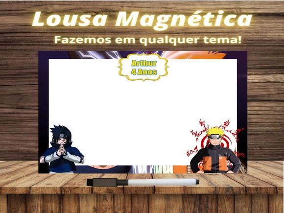 Lousa Magnética Naruto com Embalagem
