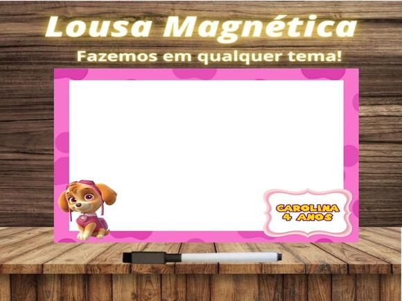 Lousa Magnética Patrulha Canina com Embalagem