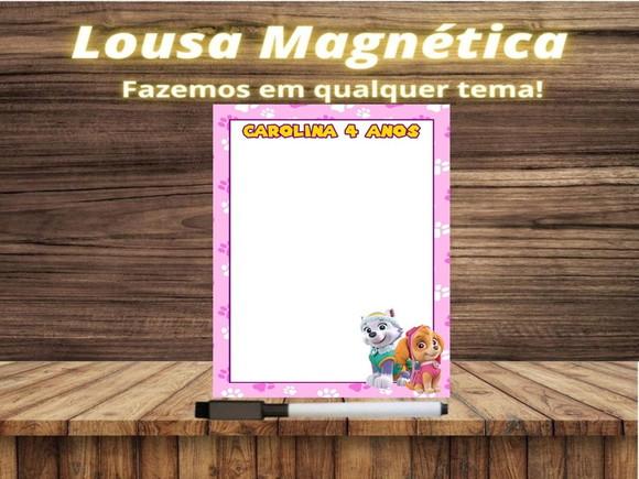 Lousa Magnética Patrulha Canina com Embalagem