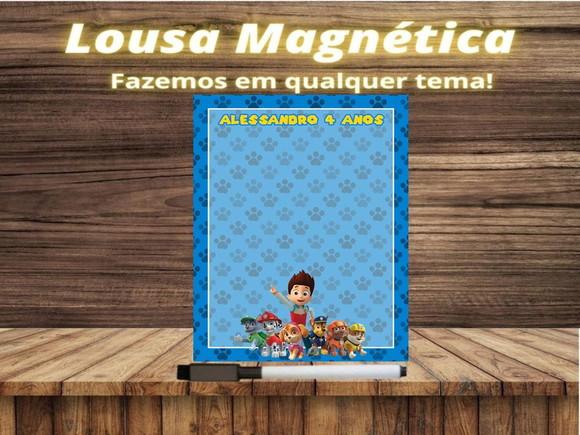 Lousa Magnética Patrulha Canina com Embalagem