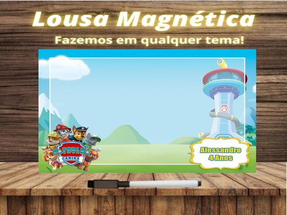 Lousa Magnética Patrulha Canina com Embalagem